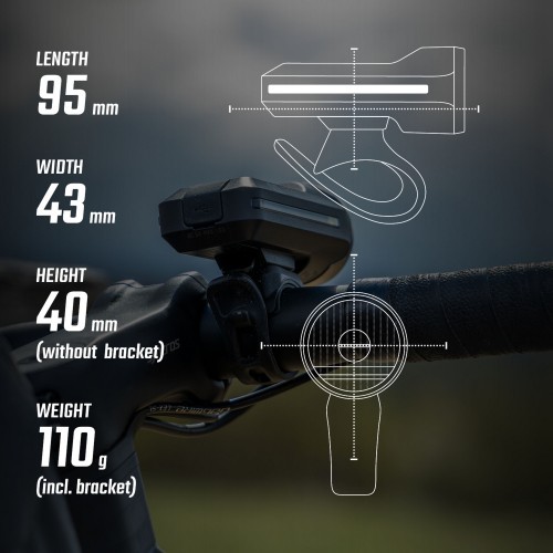 Priekšējais lukturis Sigma Aura 70 USB