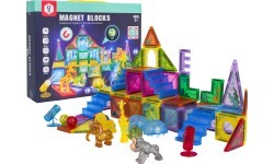 3D ZOO magnētisko klucīšu komplekts 64 gab.