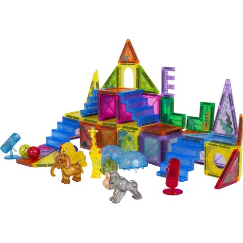 3D ZOO magnētisko klucīšu komplekts 64 gab.