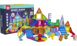 3D ZOO magnētisko klucīšu komplekts 64 gab.
