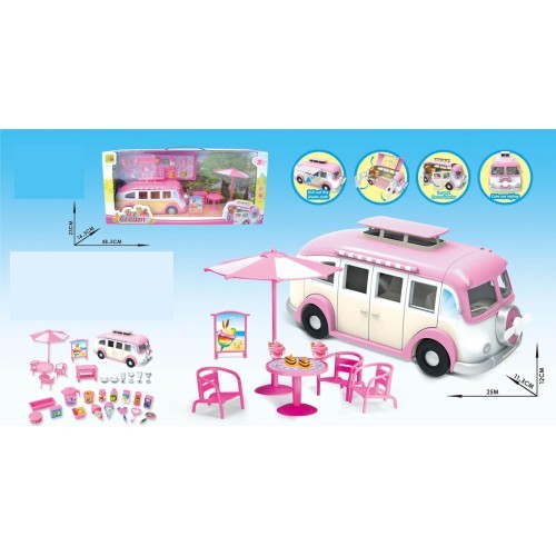 MEGA Camper Pink + Extensive Equipment