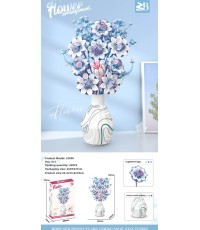 Blue and white bouquet bricks set 617el.
