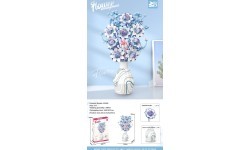 Blue and white bouquet bricks set 617el.