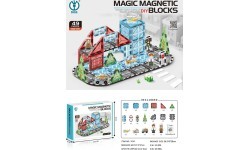 Magnetic City Blocks Set 49 pcs.
