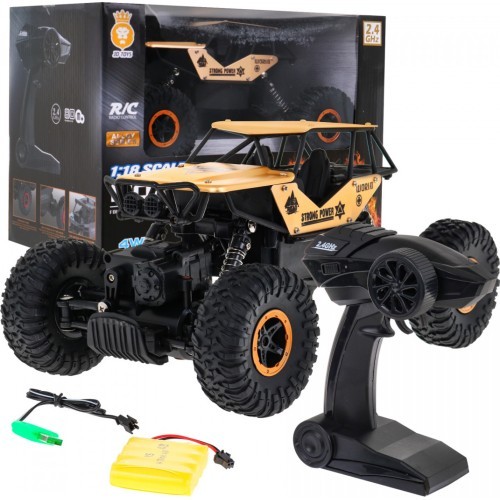 Радиоуправляемая машина Crawler R/C MONSTER 1:18, золотистая