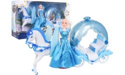 Carriage with Horses + Doll Set