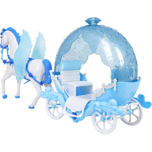 Carriage with Horses + Doll Set