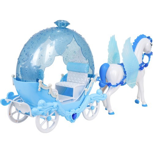 Carriage with Horses + Doll Set