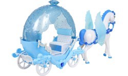 Carriage with Horses + Doll Set