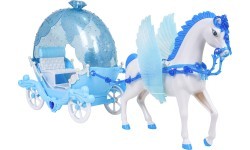Carriage with Horses + Doll Set