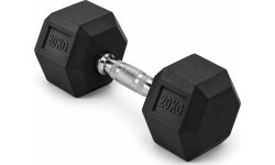 Gumijota hantele HEX PRO - 20 kg