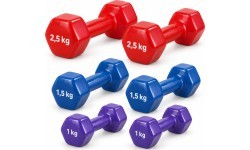 Vinila hanteļu komplekts FiTKER® ar somu - 10 kg