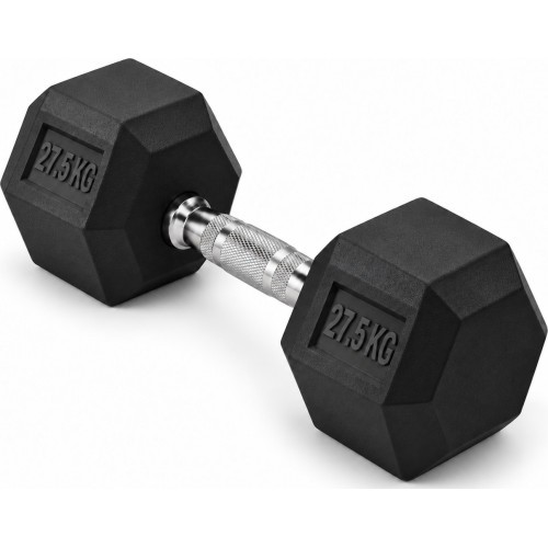 Gumijota hantele HEX PRO - 27,5 kg