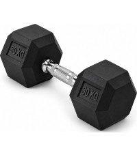 Гантель обрезиненная FiTKER® HEX PRO - 30kg