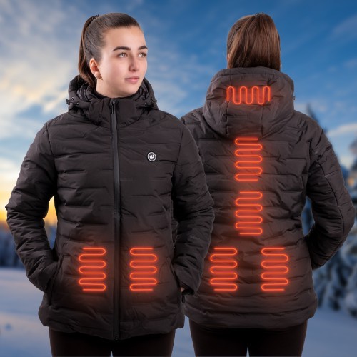 Sieviešu apsildāmā jaka W-TEC HEATborg Lady - Rozā