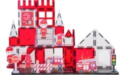 Fire Department Magnetic Building Blocks Set 48 pcs.