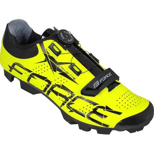 FORCE MTB Crystal Shoes // size: 42, Clip-In, MTB (fluorescent)