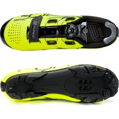FORCE MTB Crystal Shoes // size: 42, Clip-In, MTB (fluorescent)