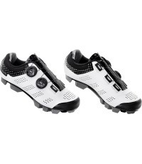 FORCE MTB Points Lady apavi, izmērs 37, Clip-In, MTB (balti/melni)