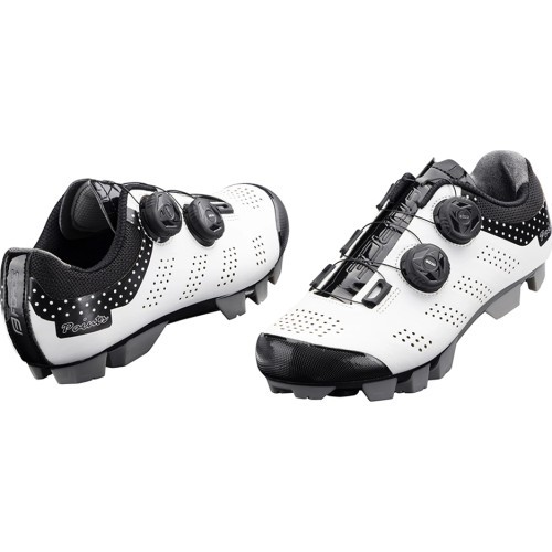 FORCE MTB Points Lady apavi, izmērs 37, Clip-In, MTB (balti/melni)