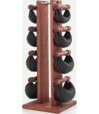 NOHrD Swing Tower Club statīvs ar kettlebell komplektu - Jā - Svari - 87 x 15 x 15 cm, Bodenplatte: 34 x 34 cm - 10 kg (ohne Han