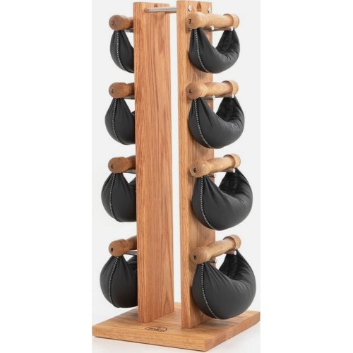 Дубовая стойка для гирь Swing Tower - Да - Веса - 87 x 15 x 15, Bodenplatte: 34 x 34 - 48 - Сила, баланс - Ja - 2