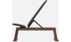 WeightBench treniņu sols, riekstkoks melns - Echtleder Schwarz