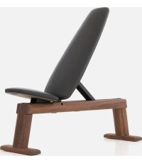 WeightBench treniņu sols, riekstkoks melns - Kunstleder