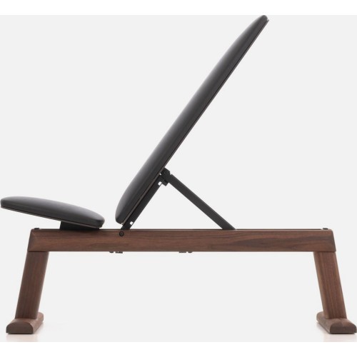 WeightBench Nussbaum Schwarz - Kunstleder
