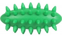 JAKOBS masāžas ola ar dzeloņiem „ezītis”, maza, 7 cm, zaļa
