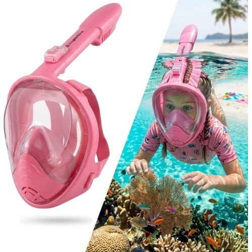 Bērnu snorkelēšanas maska inSPORTline Marfino - Rozā