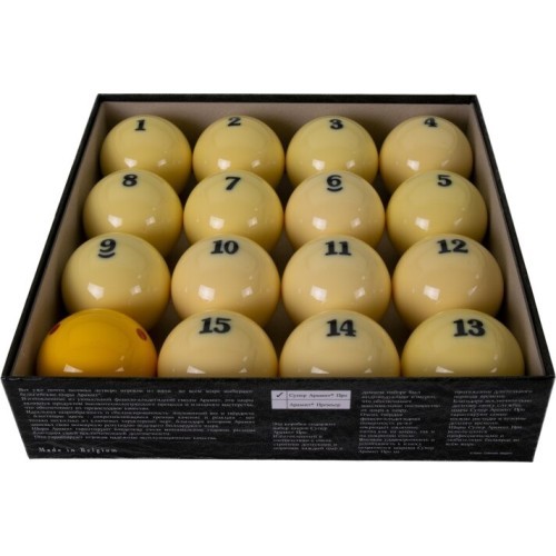 Billiard Ball Set, Pyramid,  Aramith Standard, 67 mm