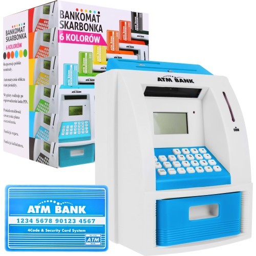 ATM Cash Machine Blue PL