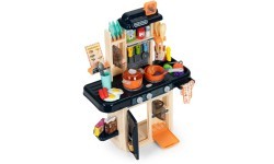 Kids kitchen sounds led steam generator 42 accessories navy blue