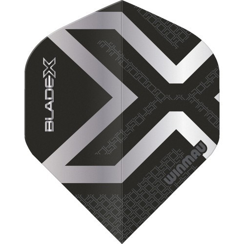 Winmau Blade X Prism Delta Metallic Black  Silver