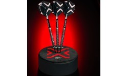 Winmau Blade X Prism Delta spalviņas, metāliski melns/sudrabs