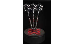 Winmau Blade X Prism Delta spalviņas, metāliski melns/sudrabs