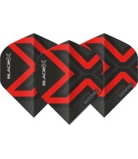 Winmau Blade X Prism Delta Metallic Black  Red