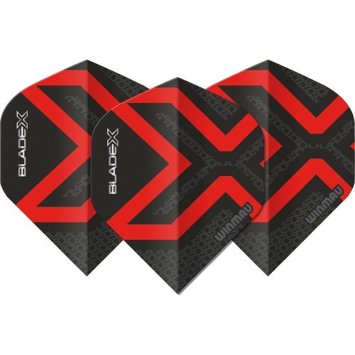 Winmau Blade X Prism Delta Metallic Black  Red