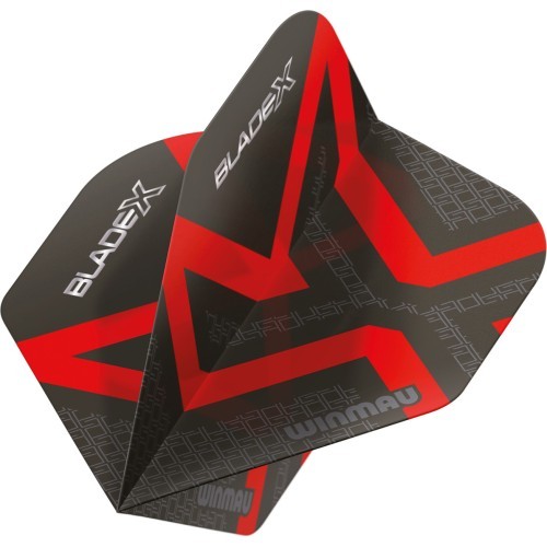 Winmau Blade X Prism Delta Metallic Black  Red