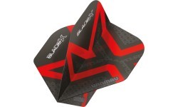 Оперение для дартса Winmau Blade X Prism Delta, металлик черный/красный