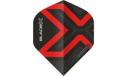 Оперение для дартса Winmau Blade X Prism Delta, металлик черный/красный