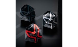 Winmau Blade X Prism Delta spalviņas, metāliski melns/sarkans