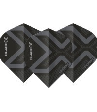 Winmau Blade X Prism Delta Metallic Black  Grey