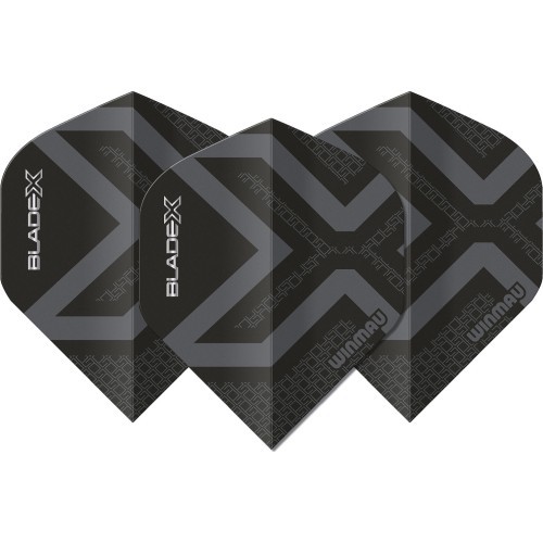 Winmau Blade X Prism Delta Metallic Black  Grey