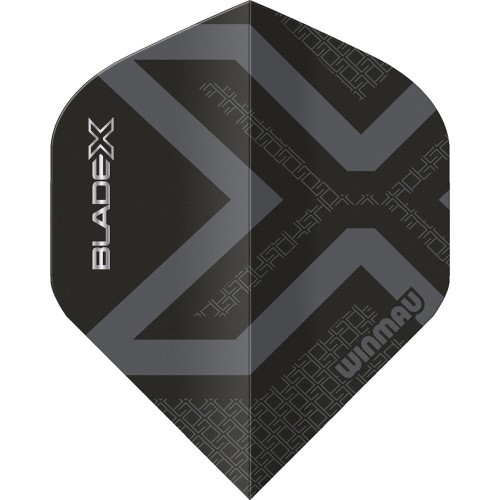 Winmau Blade X Prism Delta metāliski melna/pelēka