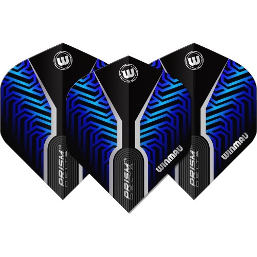 Winmau Prism Delta Premium Standard šautriņu spalvas, zilas