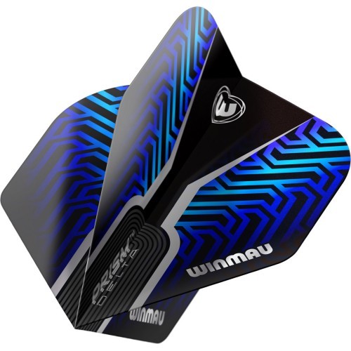Winmau Prism Delta Premium Standard šautriņu spalvas, zilas