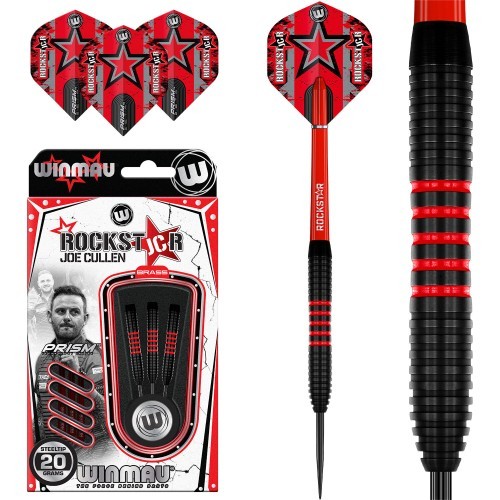 Winmau Joe Cullen misiņa šautriņas ar tērauda uzgali 20g