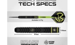 Winmau MvG SE tērauda gala šautras, 21 g